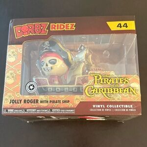 Pirates of the Caribbean Jolly Roger with Pirate Ship Funko Dorbz Ridez Disney